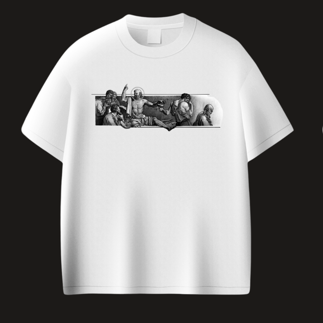 Streetwear Graphic Print Drop Shoulder T-Shirt