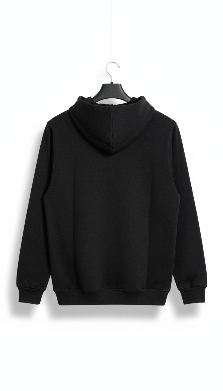 Model wearing plain black fleece hoodie with jeans in urban setting
Black fleece hoodie styled for casual streetwear look
Classic black fleece hoodie for men and women, cozy pullover sweatshirt
Minimalist black hoodie made from warm fleece, everyday casual wear
Comfortable black fleece hoodie with drawstring hood and kangaroo pocket
Plain black fleece hoodie on white background
Unisex black fleece hoodie front view
Soft black pullover hoodie made of fleece fabric