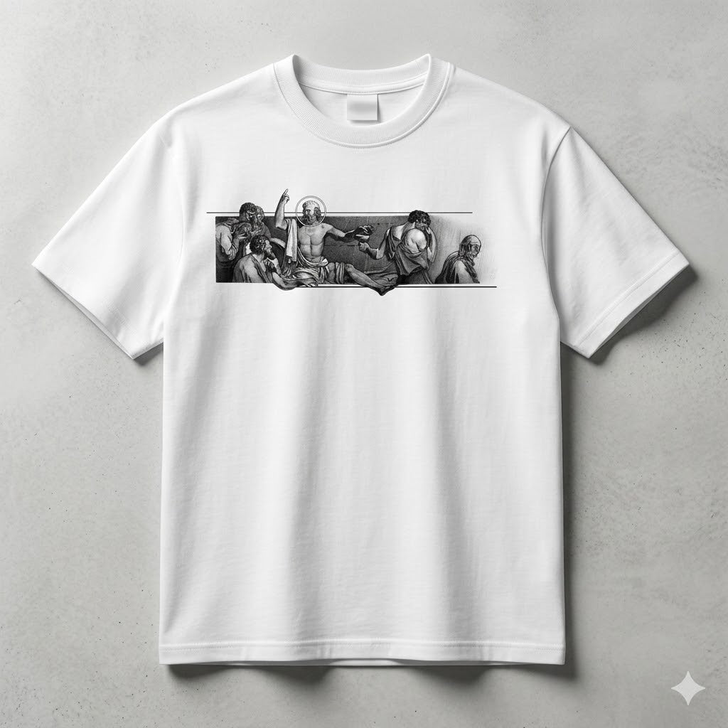 Streetwear Graphic Print Drop Shoulder T-Shirt