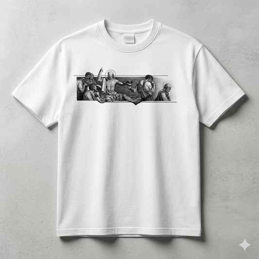 Streetwear Graphic Print Drop Shoulder T-Shirt